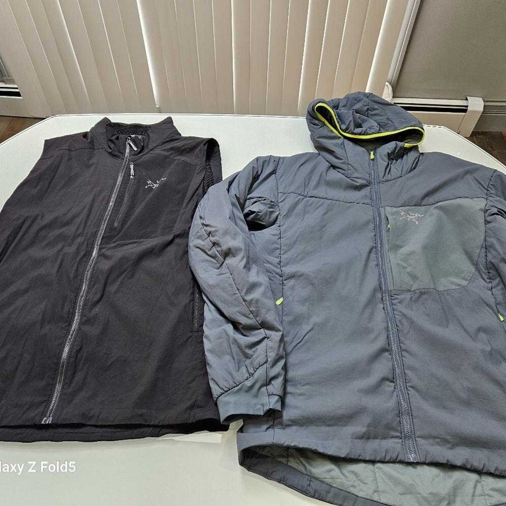 Arcteryx Proton Hoody & Vest both mens size large